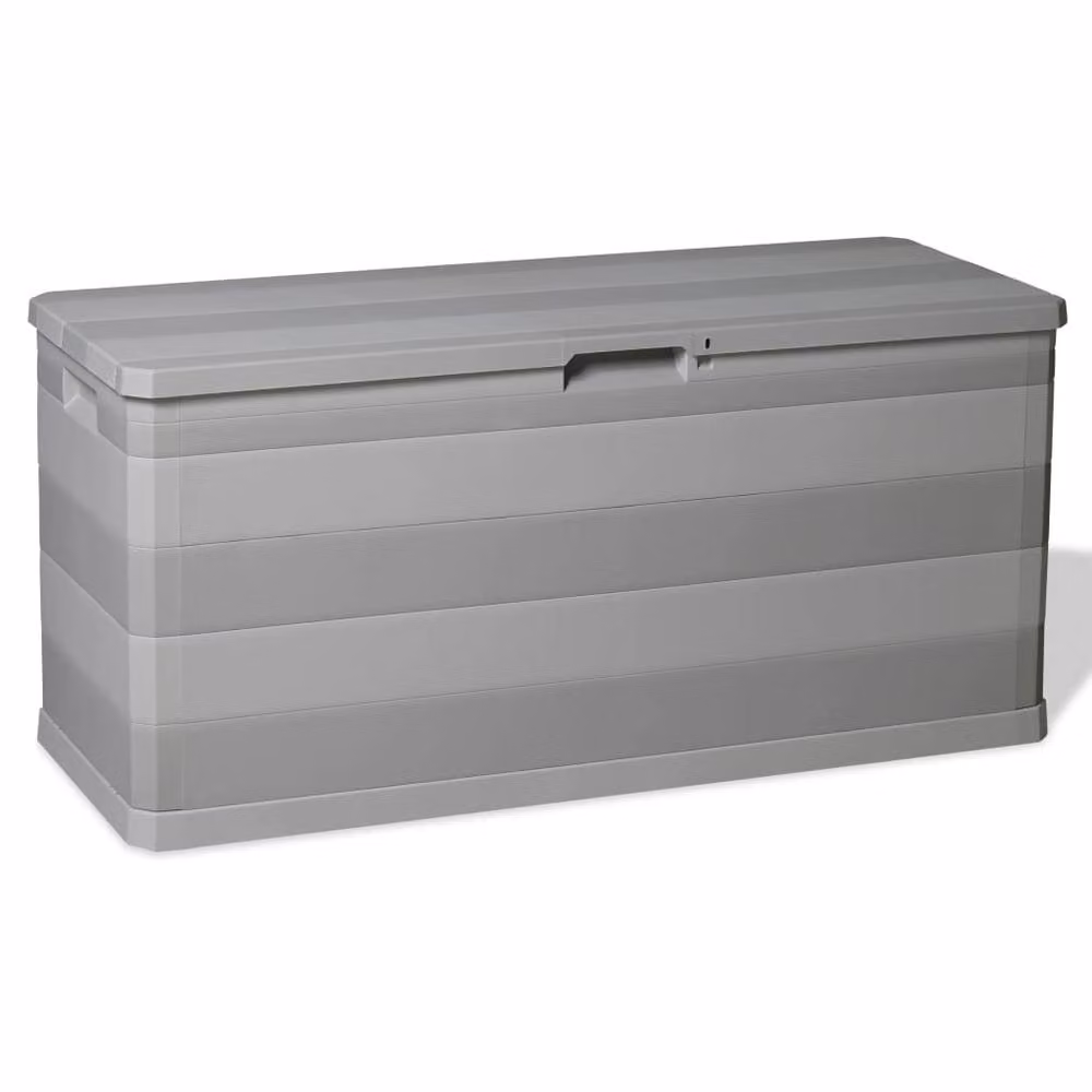 Berkfield Home Garden Storage Box in Grey, W/D/H: 117 x 45 x 56 cm – 2