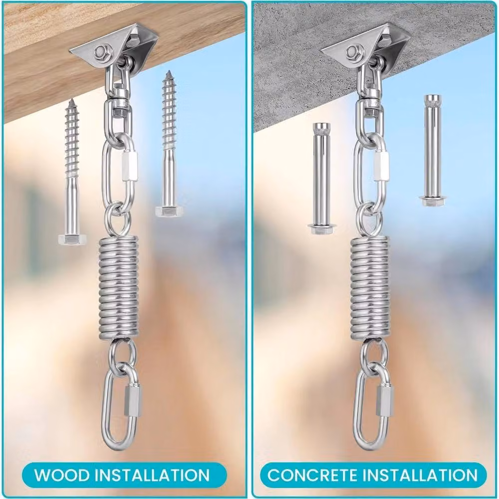 SPETLEK Heavy Duty Silver Ceiling Swing Hanger Hook – 3