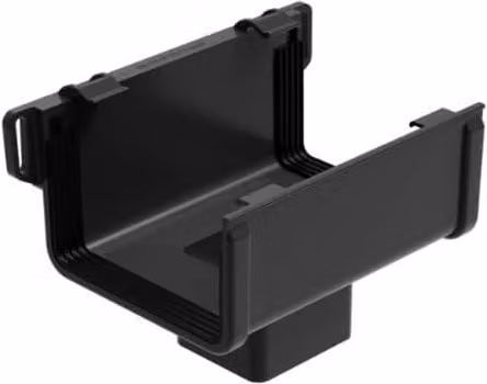 Galeco Square Gutter Large Running Outlet, 135mm, Grey