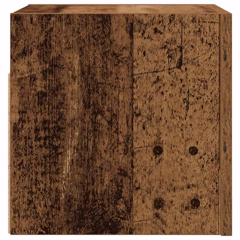 Berkfield Home Wall Mounted TV Cabinet in Brown Old Wood, W: 30.5 cm, D: 30 cm, H: 30 cm – 4