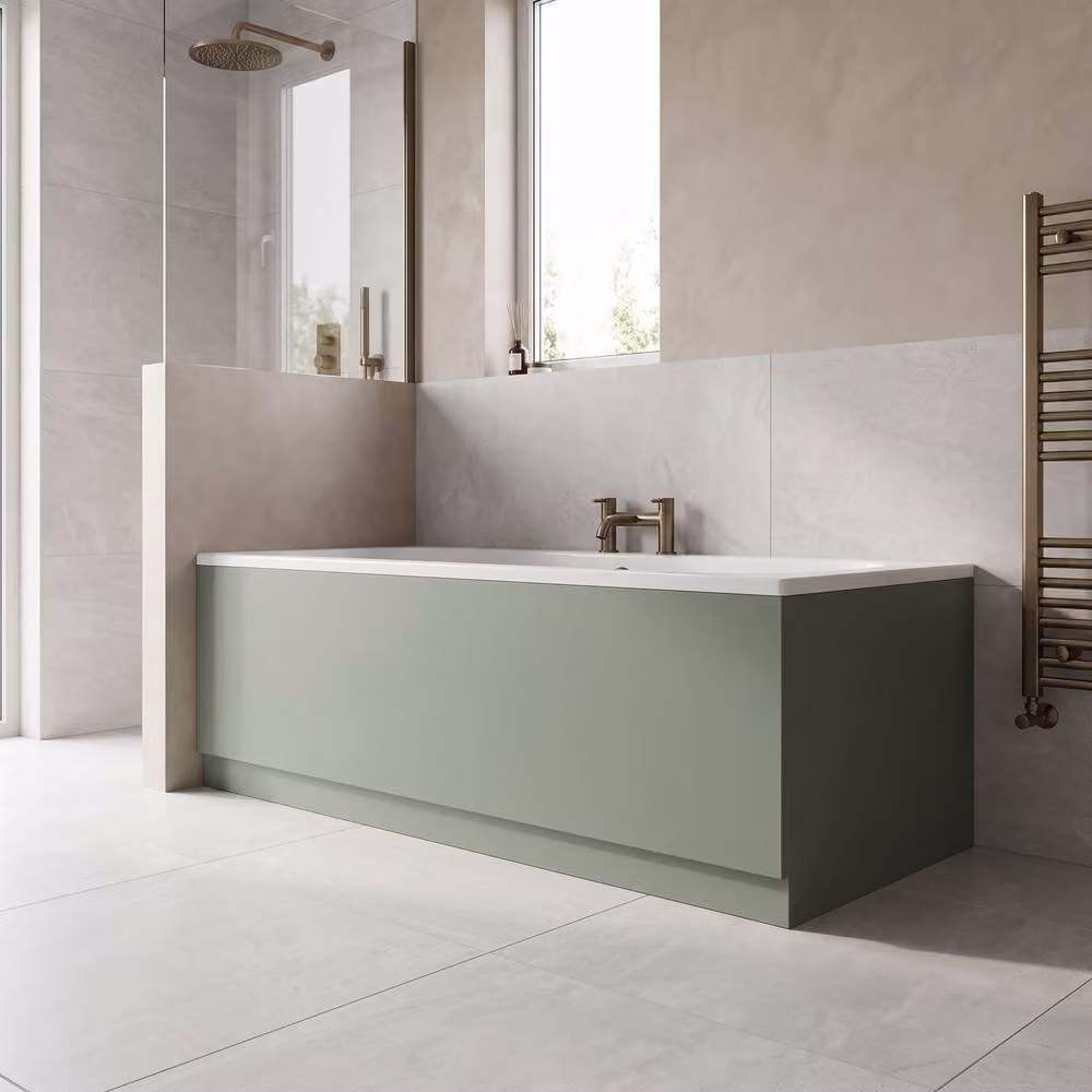 Balterley Acrylic Bath Front Panel, Green, Width: 180 cm – 3