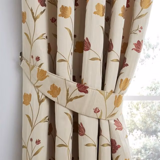 Terrys Juliette Tieback in Red, Gold and Beige