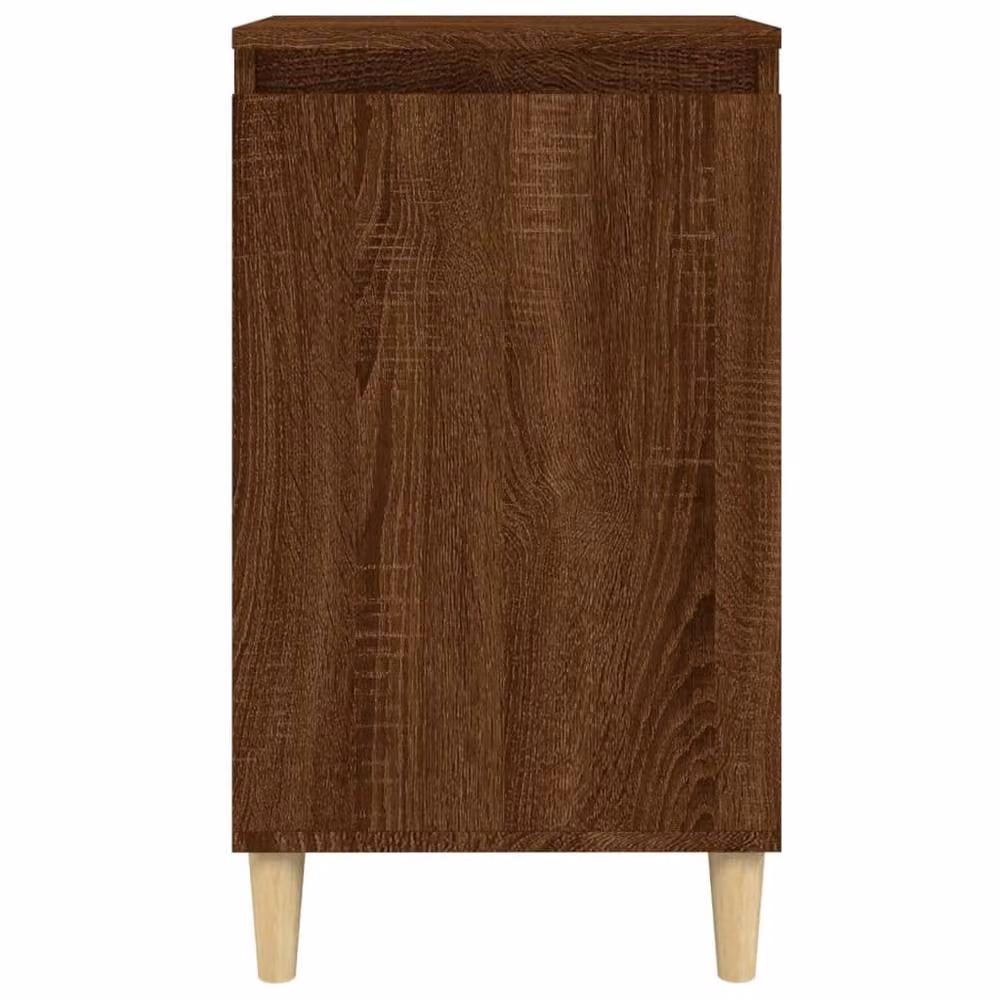 Berkfield Home Classic Bedside Cabinets, 2 Piece, Brown Oak, W/D/H: 40 x 35 x 70 cm – 4