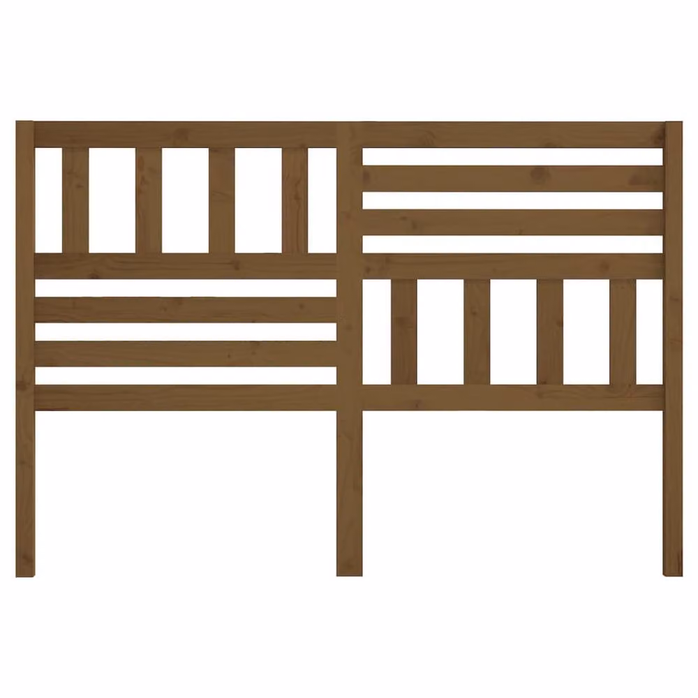 Berkfield Home Rustic Solid Wood Pine Bed Headboard, Honey Brown, W: 156 cm, D: 4 cm, H: 100 cm – 3