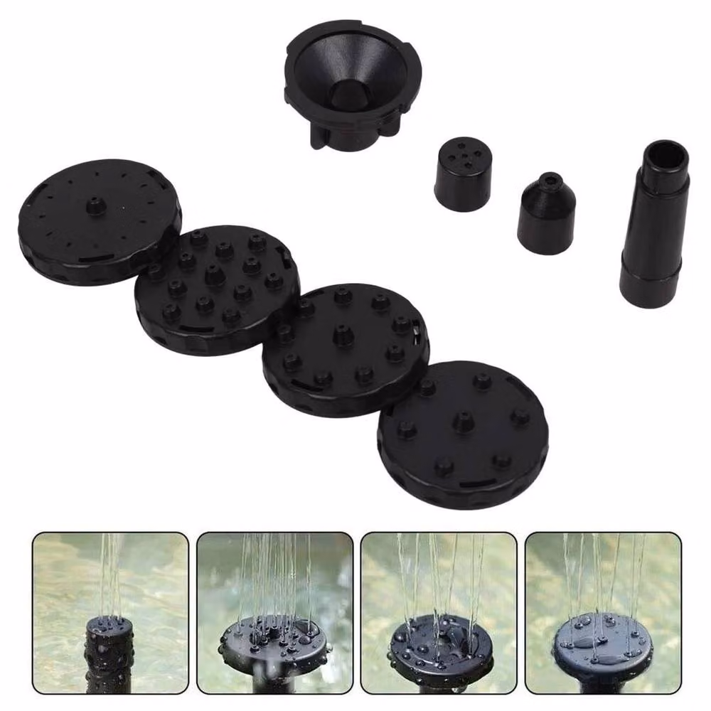EONLION Solar Panel Powered Water Feature Fountain Pump in Black, 100 cm – 5