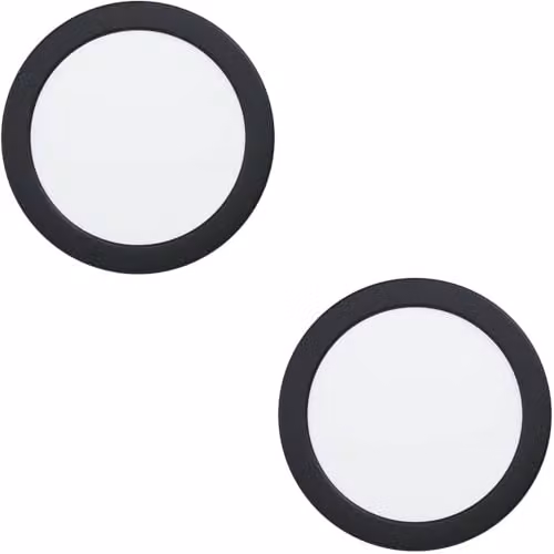 Loops Modern LED Ceiling Light, 10.5W, Black, Pack of 2