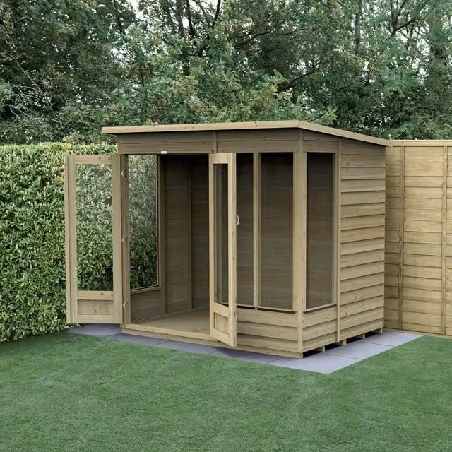 4LIFE Pent Summerhouse in Brown with Window