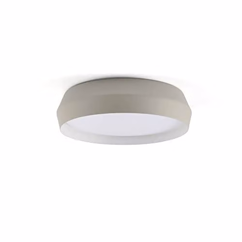 Netlighting Shoku 350 Modern LED Wall and Ceiling Lamp in Grey and White, 24W, 2700K Warm White – 1