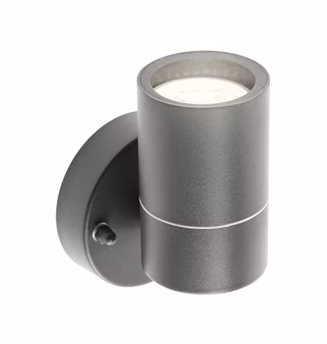 CGC Lighting Mia Stainless Steel Outdoor Wall Light, Grey, Down Mounted, IP44, GU10 LED – 2