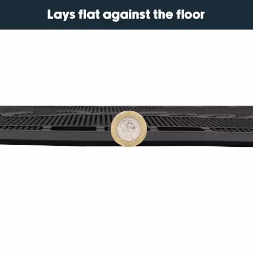 JVL Maiva Welcome Scraper Rubber Studs Doormat in Black, W/D: 60 x 40 cm – 4