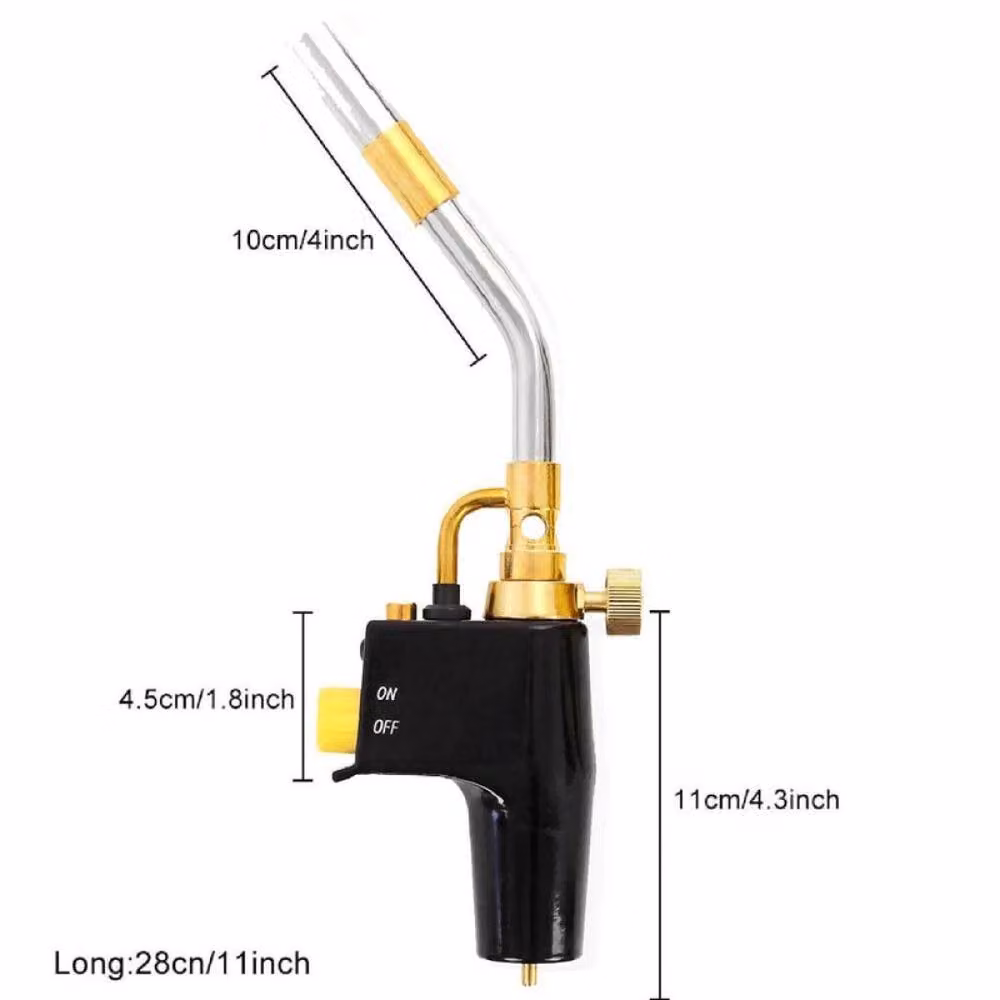 FLAVORA Black Mapp Gas Blow Torch with Brass Details W/D/H: 100 x 40 x 4 cm – 2