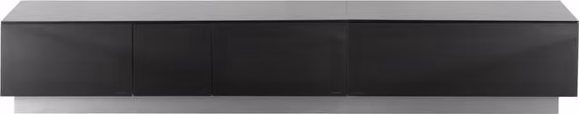 Alphason Element Modern Glossy TV Stand, Black, Width: 210 cm