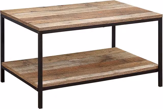 Birlea Urban Rustic Industrial Coffee Table in Brown Wood and Metal