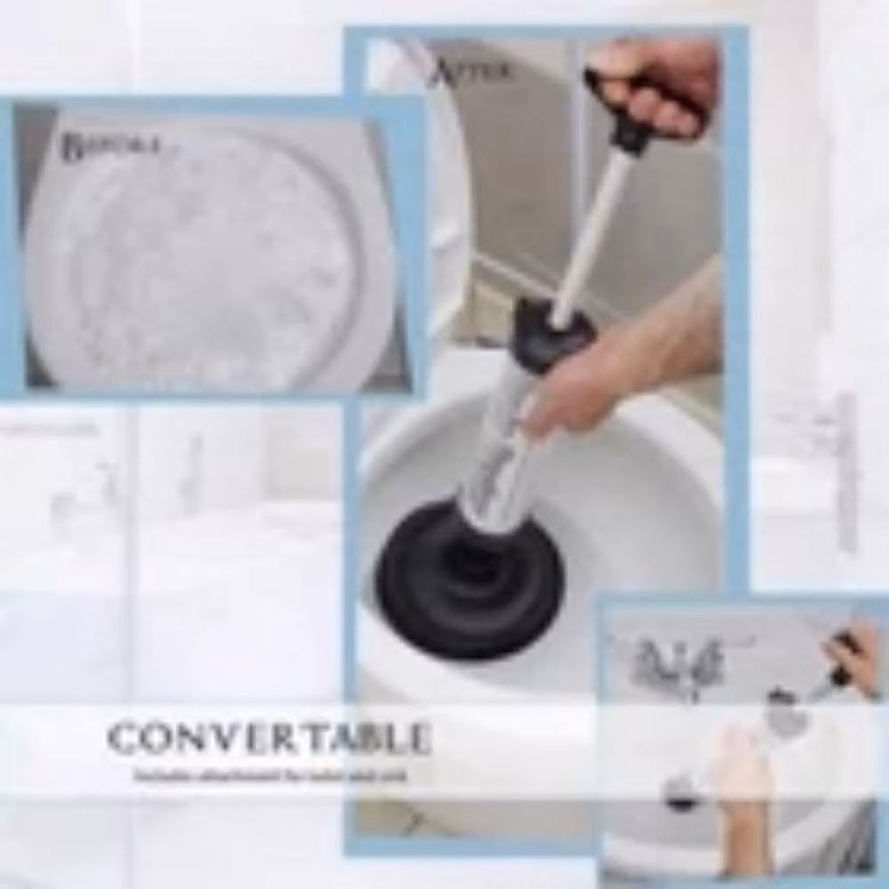 Kelvenix Vacuum Toilet Plunger Drain Unblocker in Black – 4
