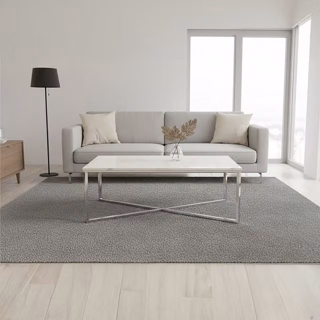 Orsina White Faux Marble and Silver Chrome Rectangular Coffee Table W/D/H: 120 x 60 x 45 cm – 2