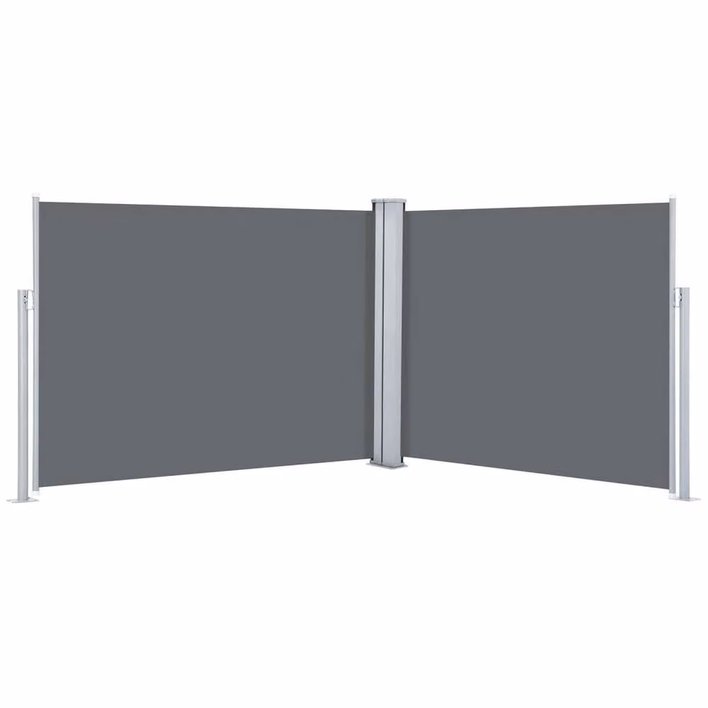 Berkfield Home Retractable Side Awning in Anthracite Black, W/H: 140 x 1000 cm – 2