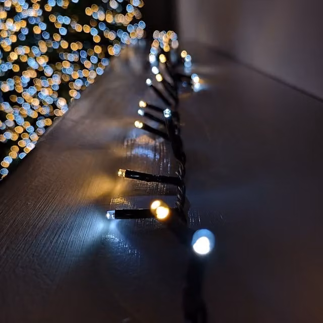 Samuel Alexander 1000 LED TreeBrights Christmas String Lights with Timer, 25m, Cool White and Warm White