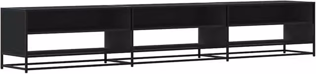 Berkfield Home Industrial Black TV Cabinet W/D/H: 270 x 40 x 46 cm