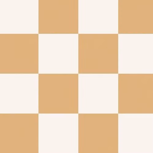 Holden Decor Modern Abstract Checked Wallpaper for Childrens Bedrooms and Nurseries in Orange, White and Beige