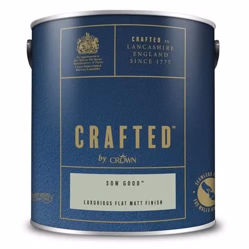 Crown Crafted Matt Emulsion Dispersion Paint, Green, 2.5 l – 4