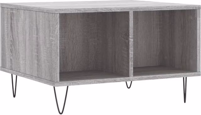 Berkfield Home Grey Sonoma Coffee Table, W: 60 cm, D: 50 cm, H: 36.5 cm
