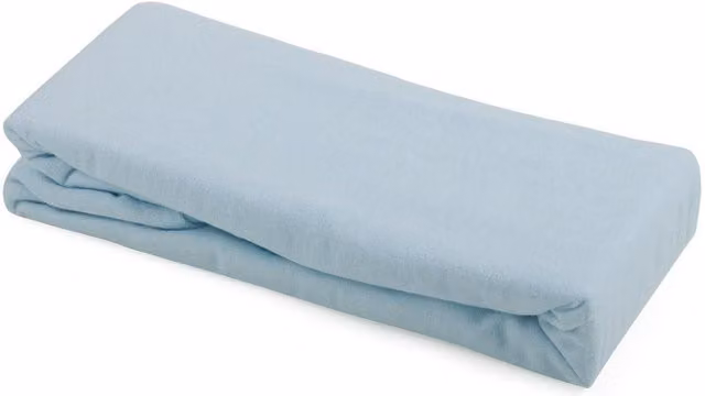 Junior Joy Blue Cotton Flannelette Pram Sheets, Pack of 2