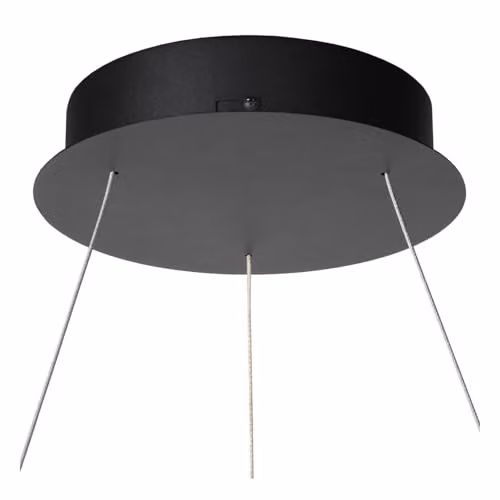 Lucide Vidal Dimmable LED Ring Pendant Light in Black, Diameter: 58 cm – 3