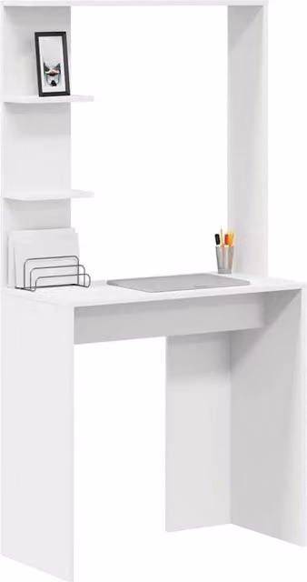 Berkfield Home White Computer Desk in Engineered Wood – 1