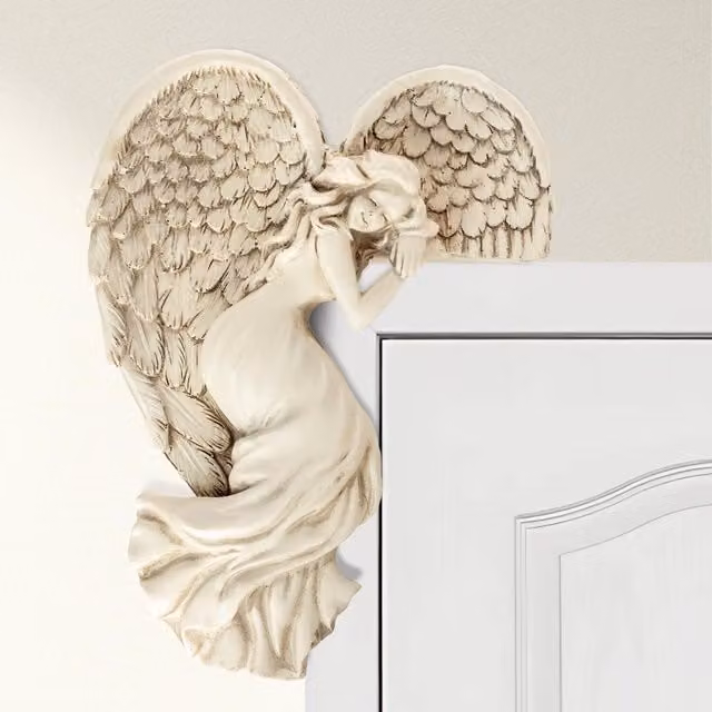 Marco Paul Vintage Organic Angel Wings Wall Figure in Beige