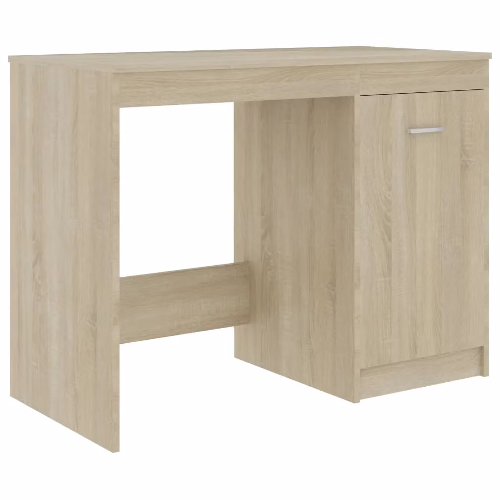 Berkfield Home Writing Desk in Sonoma Oak Brown, W/D/H: 100 x 50 x 76 cm – 2