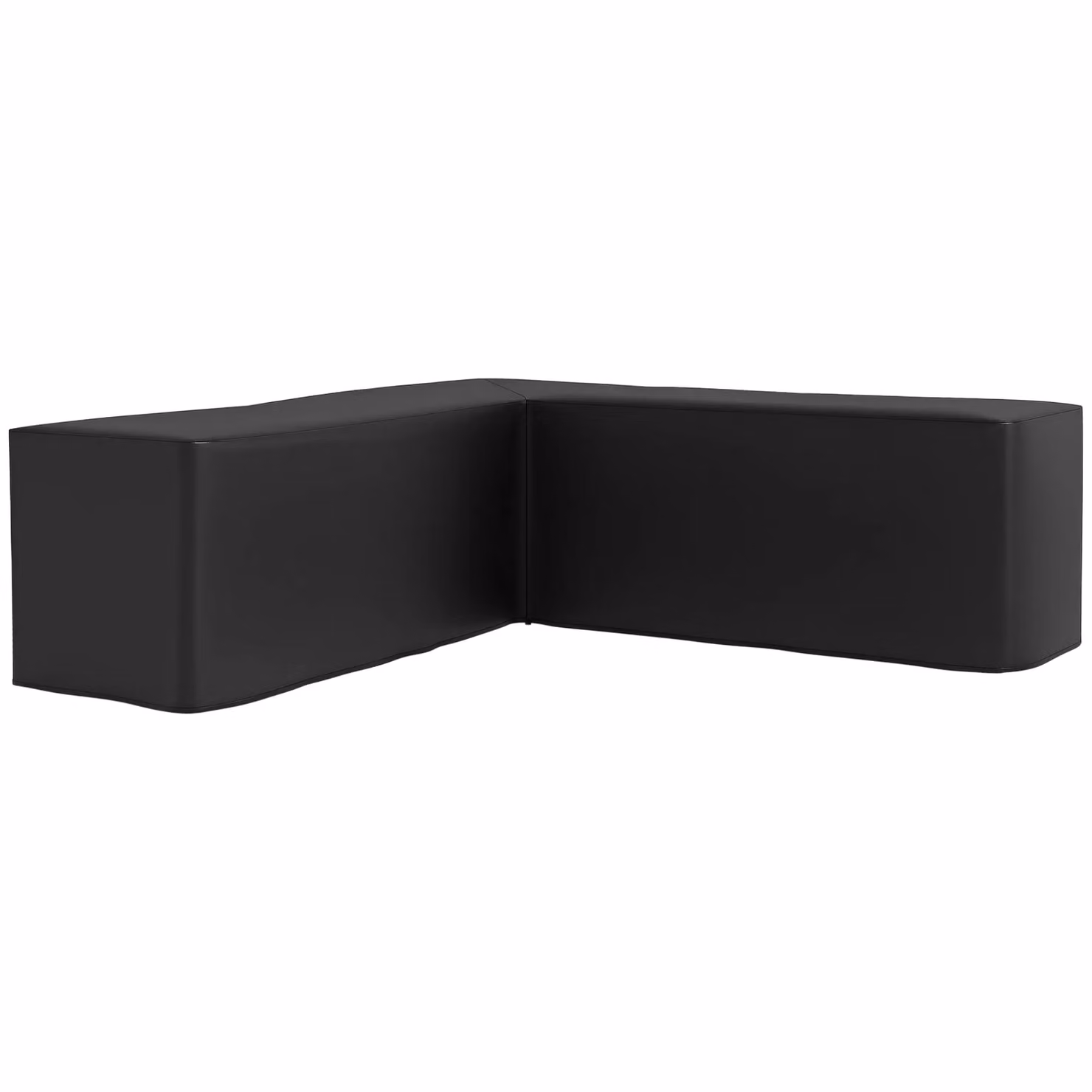 OUTSUNNY Black L-Shaped Corner Sofa Garden Furniture Cover, W/D/H: 250 x 250 x 79 cm – 2
