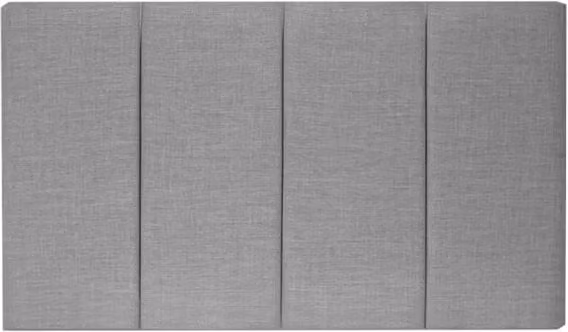 Dura London Grey Fabric Strutted Headboard for Super King Size Bed
