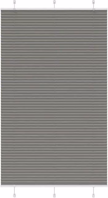 Berkfield Home Single Pleat Blind in Anthracite and Black, Polyester, W: 115 cm, H: 200 cm – 1