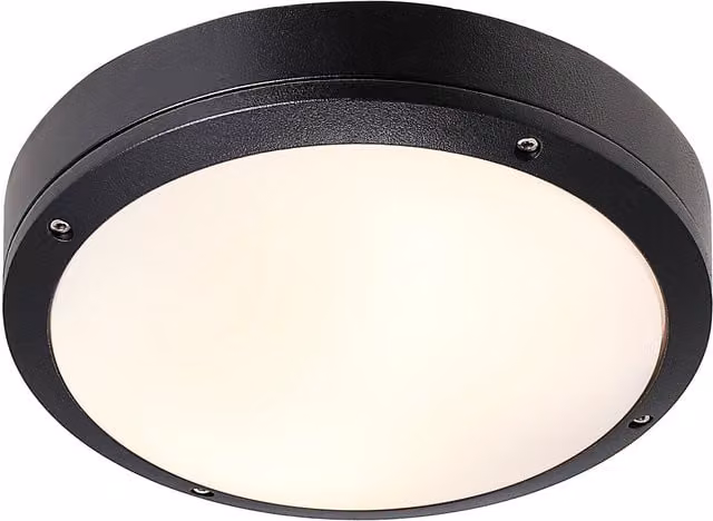 Nordlux Desi Black Metal Outdoor Ceiling Light with E27 Socket and IP44 Rating