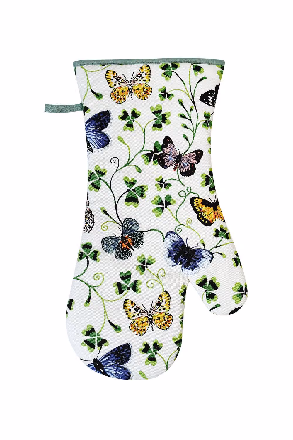 Ulster Weavers Butterfly Grove Cotton Gauntlet Oven Glove in Blue, Green and Multicolour – 2
