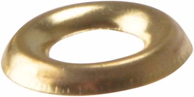 Forgefix No.8 Polished Solid Brass Screw Cup Washers, Gold, 200 Pack – 1