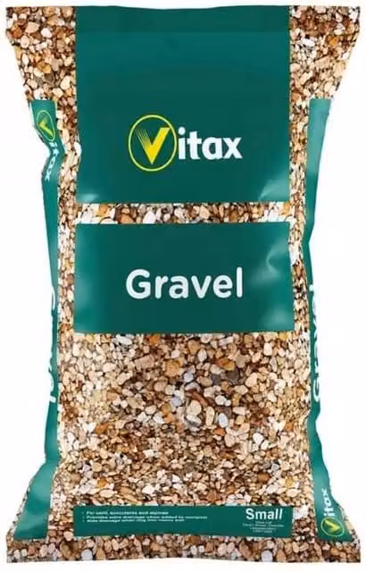 Vitax Brown Lime Free Horticultural Pea Gravel Potting Stones for Ornamental Gardens, 4kg