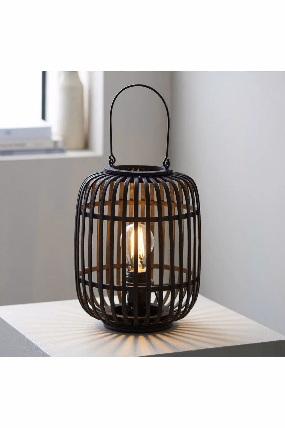 Netlighting Mathias Complete Table Lamp in Dark Bamboo and Matt Black – 2