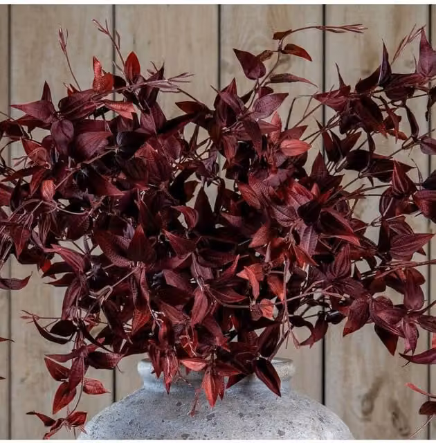KDMD Red Autumnal Ornamental Leaf Stem for Floral Arrangements – 1
