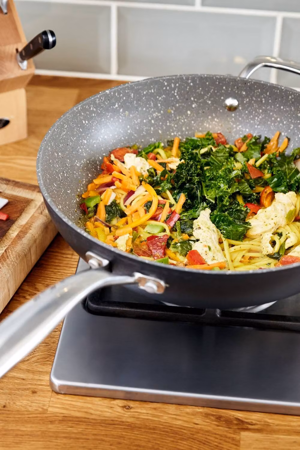 Stellar Rocktanium Non-Stick Wok, 30 cm, Metallic Silver – 2