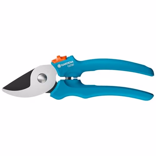Gardena EasyCut Bypass Garden Secateurs in Turquoise with Steel Blades and 20 mm Cutting Diameter