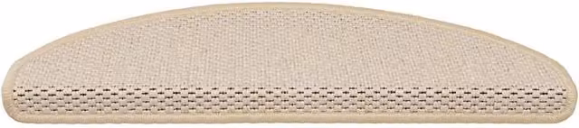 Berkfield Home Berber Self-adhesive Sisal-Look Stair Mats, 15 Pieces, Beige, W/D/H: 65 x 21 x 4 cm