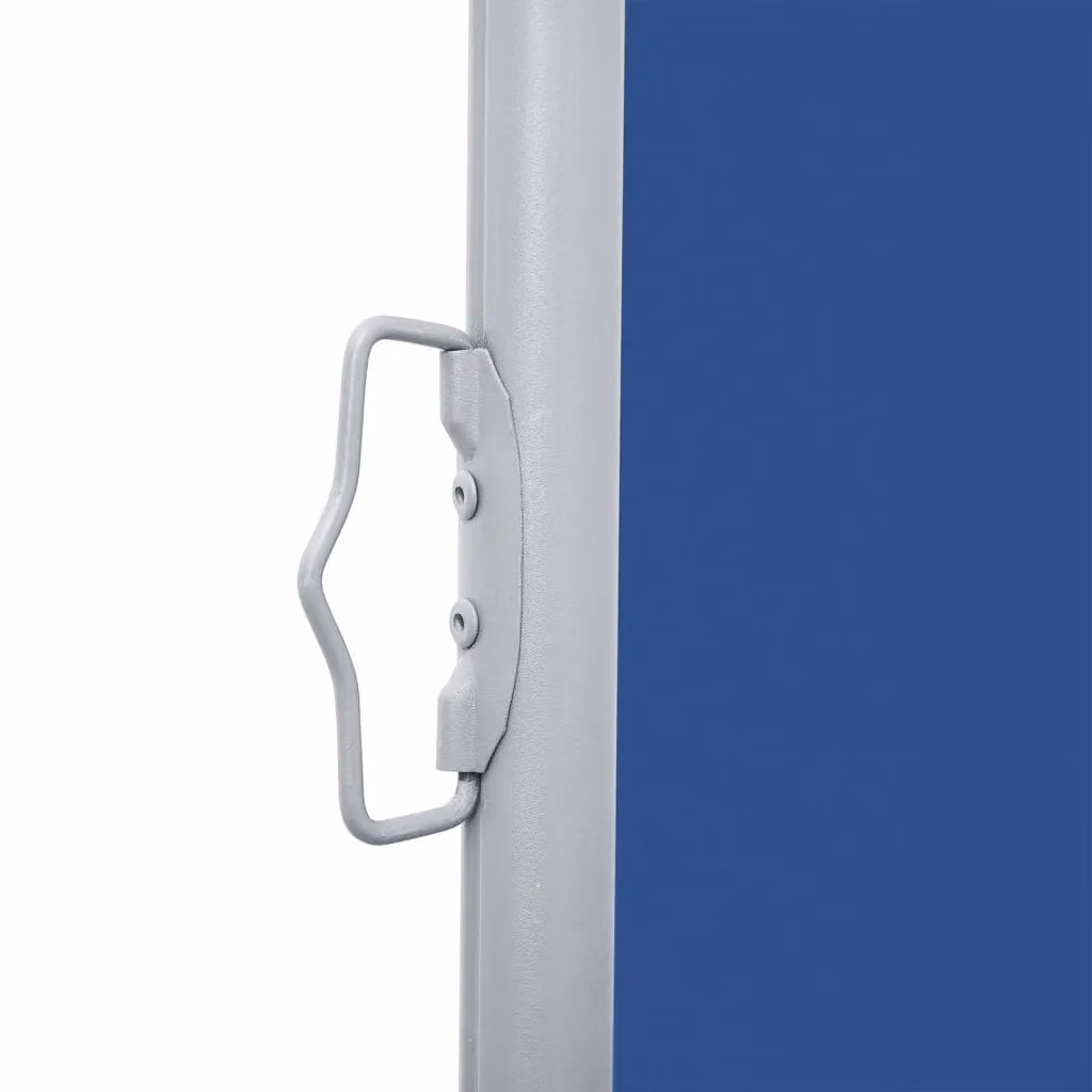 Berkfield Home Retractable Blue Polyester Side Awning, W: 600 cm, H: 160 cm – 4