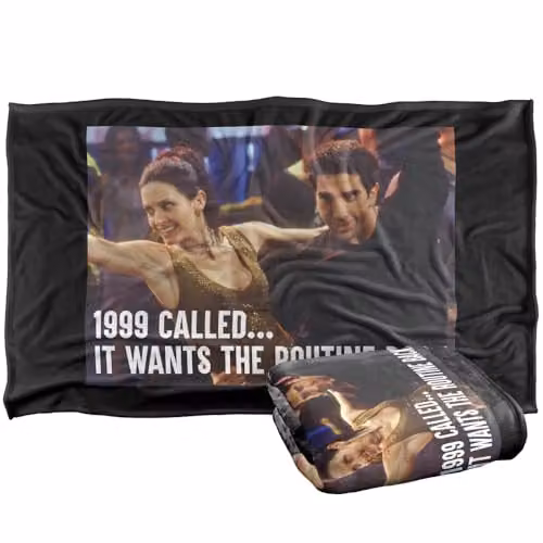 Warner Bros. Friends 1999 Called Silky Touch Super Soft Fleece Throw Blanket, Multicolour, W: 91.44 cm x D: 147 cm – 1