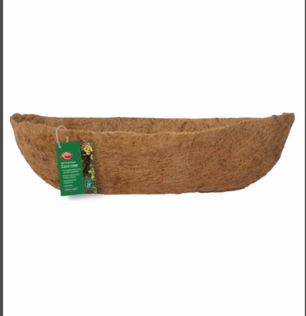 Ambassador Brown Coco Liner for 24 Inch Wall Trough Planter