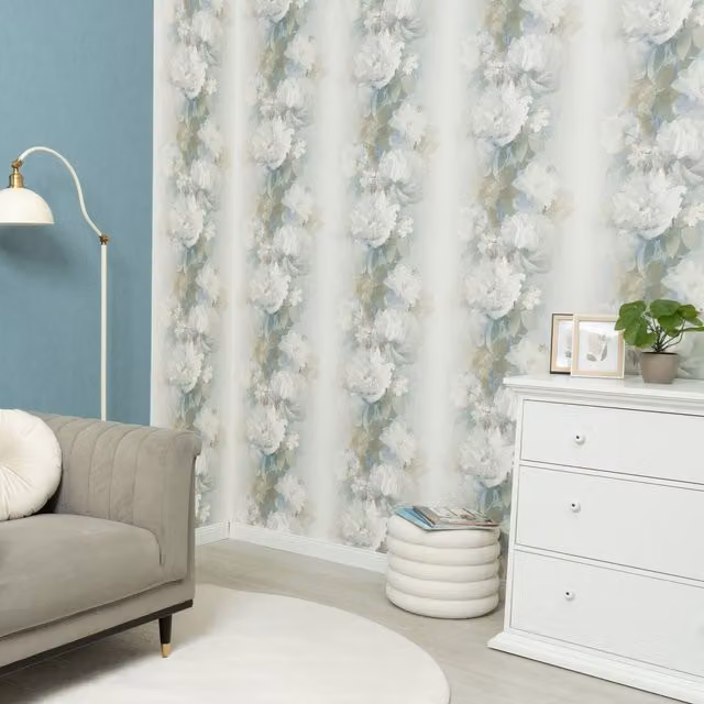 Erismann Lucent Bloom Blue Multicolour Botanical Floral Vinyl Wallpaper
