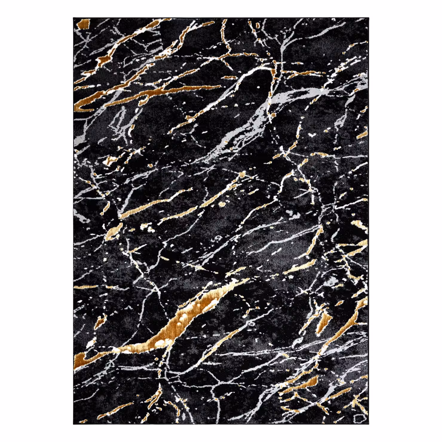 RugsX Allure Modern Geometric Rug in Black, W: 180 cm, D: 270 cm – 2