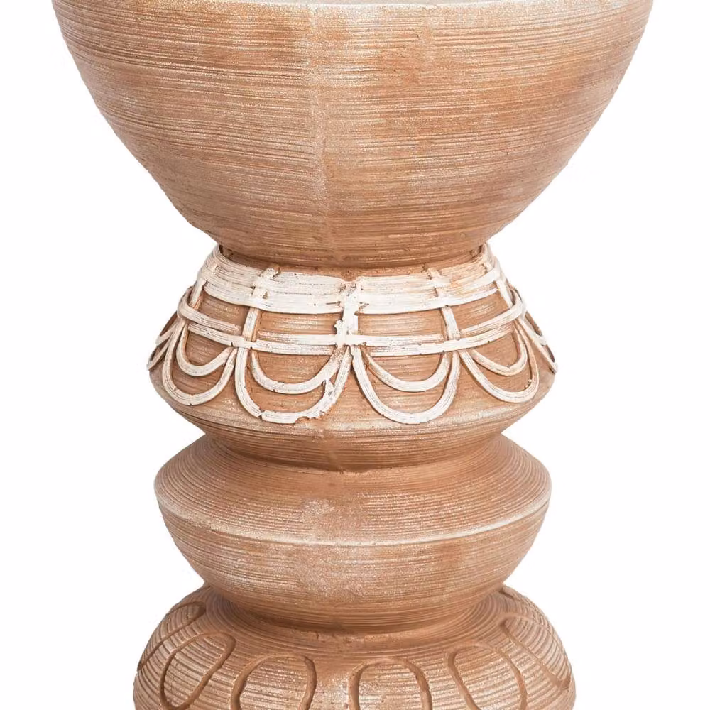 Wyld and Coco Brown Hand-Painted Ceramic Flower Pot Planter, W/D/H: 37.0 x 29.0 x 29.0 cm – 2