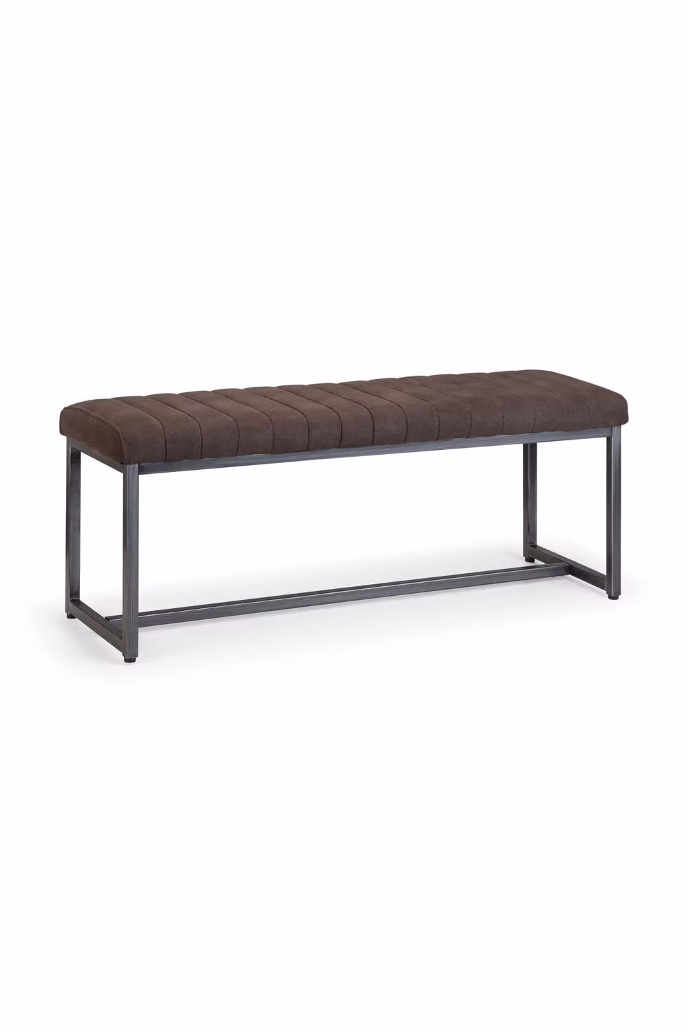 Julian Bowen Brooklyn 2 Seater Upholstered Dining Bench in Grey Microfibre, Width: 121 cm – 4