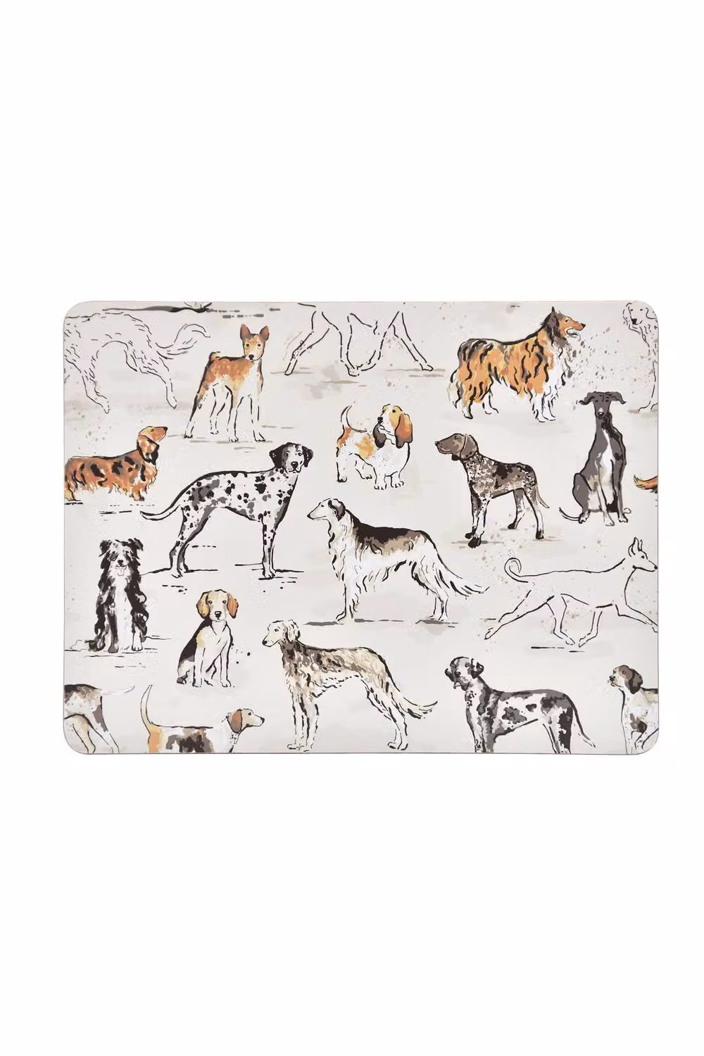 Ulster Weavers Country Dogs Printed MDF Placemats, Pack of 4, Brown and Beige – 2